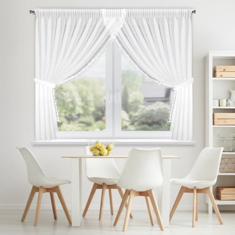 FIRANA GOTOWA ARTEMIDA 1 NA TAŚMIE 400 X 160 CM BIAŁY