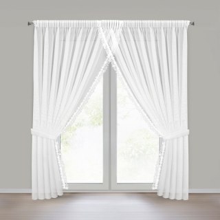 FIRANA GOTOWA ARTEMIDA 1 NA TAŚMIE 400 X 250 CM BIAŁY