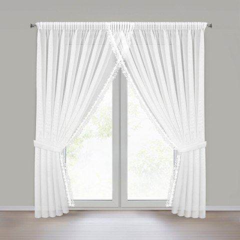 FIRANA GOTOWA ARTEMIDA 1 NA TAŚMIE 400 X 250 CM BIAŁY