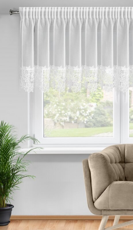 FIRANA GOTOWA ARTEMIDA NA TAŚMIE 200 X 70 CM BIAŁY