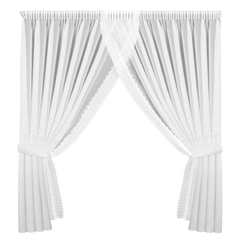 FIRANA GOTOWA HESTIA 1 NA TAŚMIE 400 X 250 CM BIAŁY