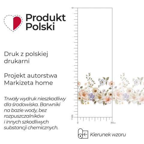 KWIATY Z EFEKTEM WYSZYWANIA Firanka żakardowa gotowa na prosto 023456, szerokość 250 x wysokość 160cm, kolor 001 biały P00178/FB