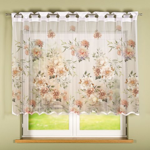 MANILA Firanka żakardowa gotowa na prosto 023456, szerokość 240 x wysokość 140cm, kolor 001 biały P00198/FBP/001/240140/1