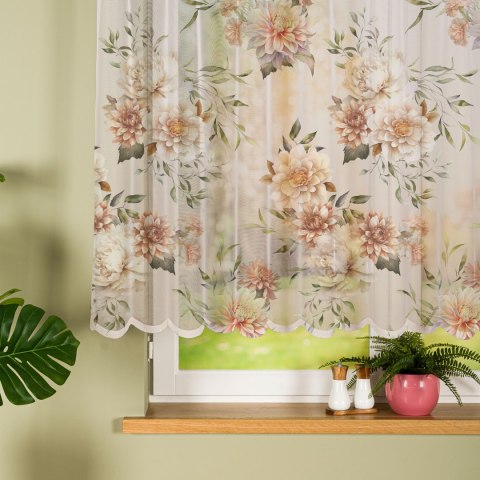 MANILA Firanka żakardowa gotowa na prosto 023456, szerokość 240 x wysokość 140cm, kolor 001 biały P00198/FBP/001/240140/1