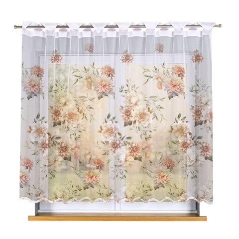 MANILA Firanka żakardowa gotowa na prosto 023456, szerokość 250 x wysokość 160cm, kolor 001 biały P00198/FBP/001/250160/1