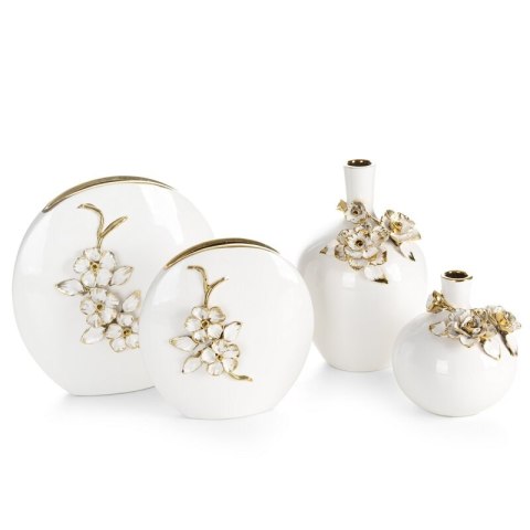 WAZON DEKORACYJNY SARA (04) 28 X 9 X 26 CM BIAŁY