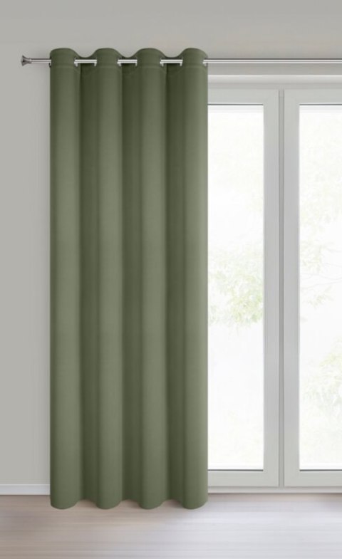 ZASŁONA GOTOWA NERISA 140 X 250 CM OLIWKOWY