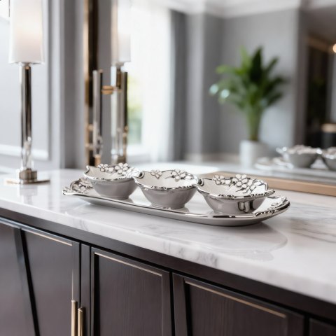 CERAMIKA 39 X 18 X 7 CM BIAŁY