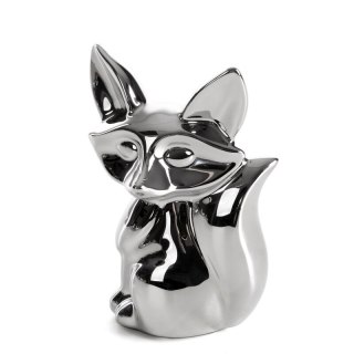 FIGURKA DEKORACYJNA FABIO (02) 10 X 8 X 15 CM SREBRNY