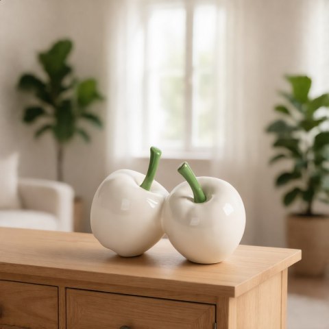 FIGURKA DEKORACYJNA SIMON 9 X 9 X 10 CM KREMOWY