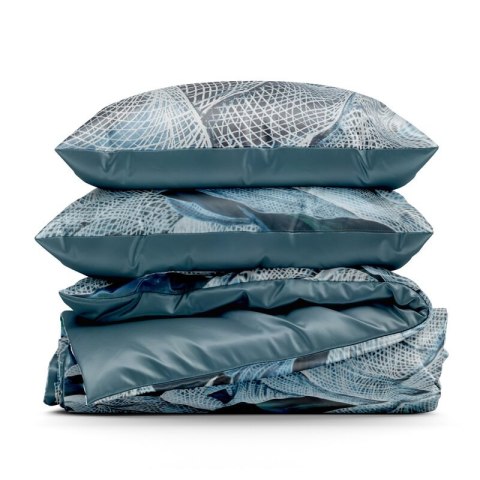 KOMPLET POŚCIELI SATYNOWEJ PREMIUM29 220 X 200 CM TURKUSOWY