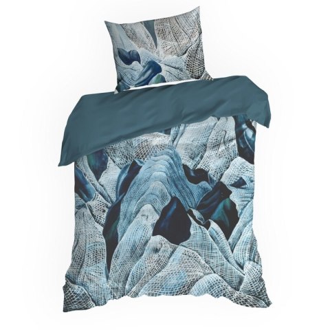 KOMPLET POŚCIELI SATYNOWEJ PREMIUM29 220 X 200 CM TURKUSOWY