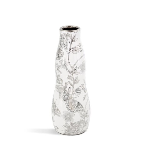 WAZON DEKORACYJNY RITA (03) O 25 X 9 CM BIAŁY