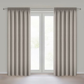 ZASŁONA GOTOWA ZOEY NA TAŚMIE 140 X 270 CM CIEMNOBEŻOWY