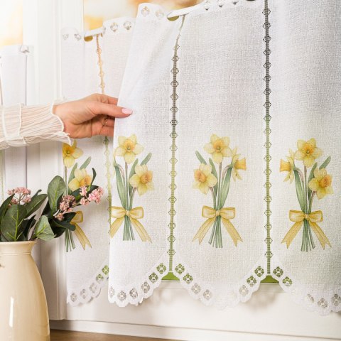 ŻONKIL Zazdrostka żakardowa 626119, wysokość 70cm, kolor 008 żółty D00427/ZAZ/008/000070/1