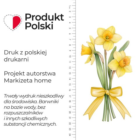 ŻONKIL Zazdrostka żakardowa 626119, wysokość 70cm, kolor 008 żółty D00427/ZAZ/008/000070/1
