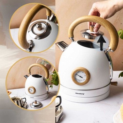 CZAJNIK ELEKTRYCZNY 1,8L Z TERMOMETREM KLAUSBERG KB-9007 RETRO