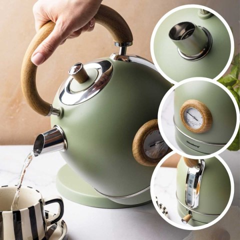 CZAJNIK ELEKTRYCZNY 1,8L Z TERMOMETREM KLAUSBERG KB-9008 RETRO