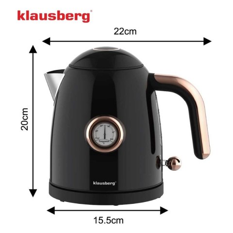 CZAJNIK ELEKTRYCZNY 1L Z TERMOMETREM KLAUSBERG KB-9017