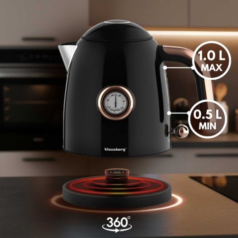 CZAJNIK ELEKTRYCZNY 1L Z TERMOMETREM KLAUSBERG KB-9017