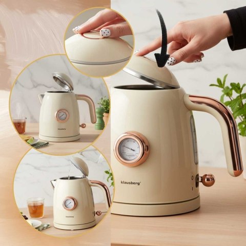 CZAJNIK ELEKTRYCZNY 1L Z TERMOMETREM KLAUSBERG KB-9018
