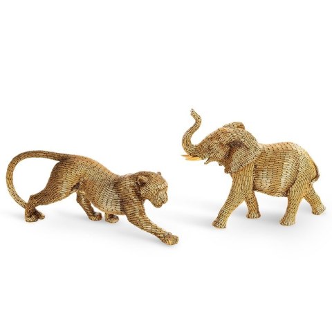 FIGURKA DEKORACYJNA ZURI 27 X 10 X 21 CM ZŁOTY