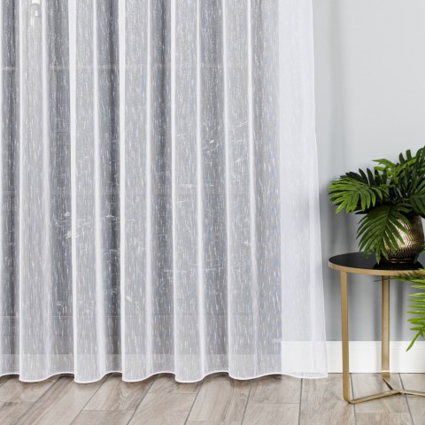 Firanka fantazyjna z ołowianką, wysokość 300cm, kolor V01 biały 003579/OLO/V01/000300/1