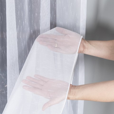 Firanka fantazyjna z ołowianką, wysokość 300cm, kolor V01 biały 003579/OLO/V01/000300/1