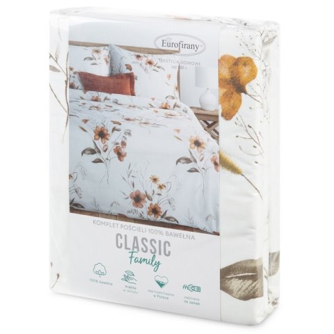 KOMPLET POŚCIELI BAWEŁNIANEJ CELINE 140 X 200 CM BIAŁY