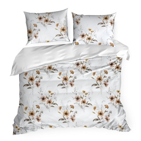 KOMPLET POŚCIELI BAWEŁNIANEJ CELINE 140 X 200 CM BIAŁY