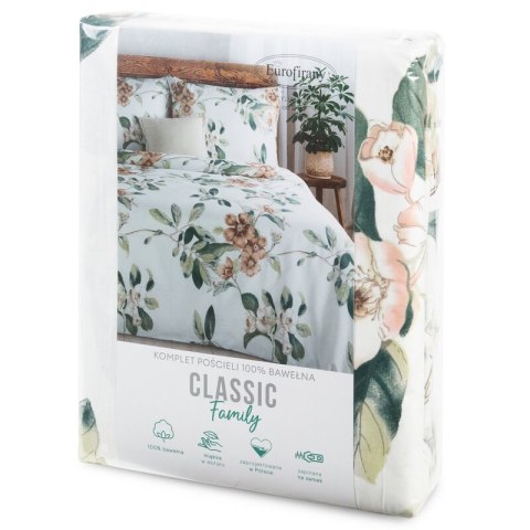 KOMPLET POŚCIELI BAWEŁNIANEJ NIKOLA 160 X 200 CM BIAŁY