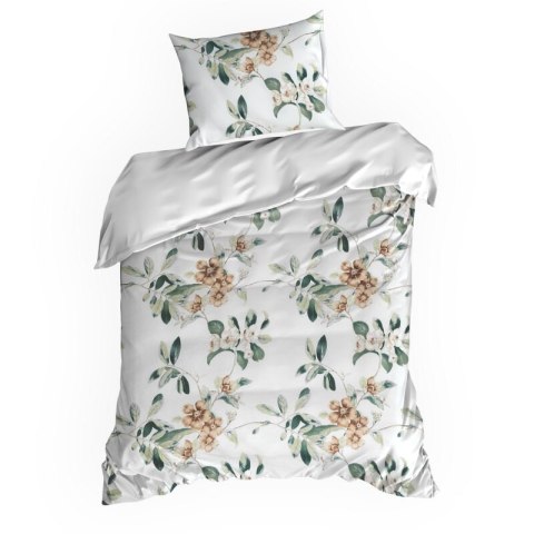 KOMPLET POŚCIELI BAWEŁNIANEJ NIKOLA 160 X 200 CM BIAŁY