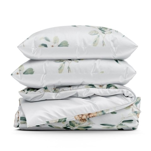 KOMPLET POŚCIELI BAWEŁNIANEJ NIKOLA 220 X 200 CM BIAŁY