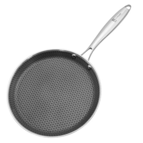 PATELNIA STALOWA DO NALEŚNIKÓW 28cm Z POWŁOKĄ PLASTER MIODU 5547