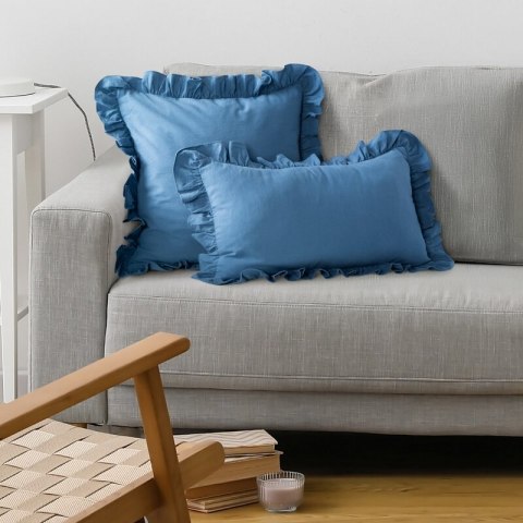 POSZEWKA FALBANKA 30 X 50 CM GRANATOWY