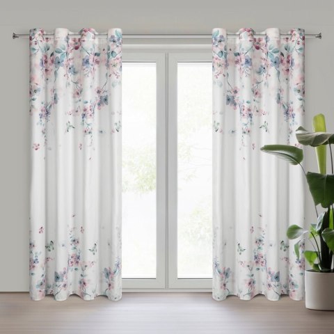 SI/Z/FLORA/B+RÓŻ 140X250 PRZEL