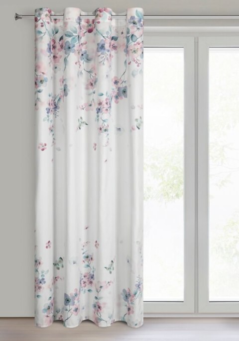 SI/Z/FLORA/B+RÓŻ 140X250 PRZEL