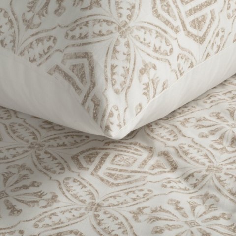 KOMPLET POŚCIELI SATYNOWEJ SPRING100 160 X 200 CM CIEMNOBEŻOWY