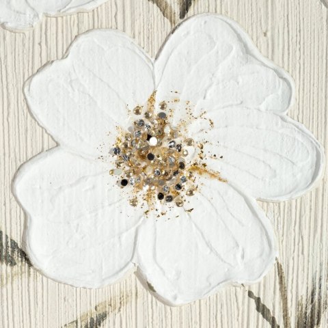 OBRAZ 707 92 X 122 CM KREMOWY