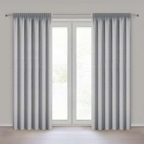 ZASŁONA GOTOWA ZOEY NA TAŚMIE 140 X 270 CM SREBRNY