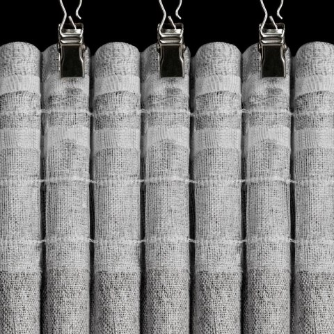 ZASŁONA GOTOWA ZOEY NA TAŚMIE 140 X 270 CM SREBRNY