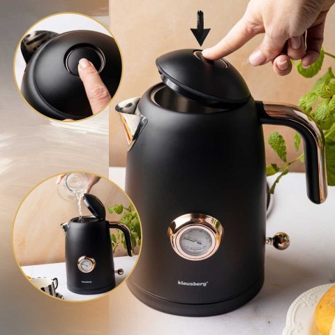 CZAJNIK ELEKTRYCZNY 1,7L Z TERMOMETREM KLAUSBERG KB-9019