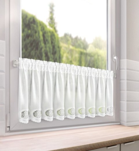 FIRANA GOTOWA LILA NA TAŚMIE 150 X 40 CM BIAŁY