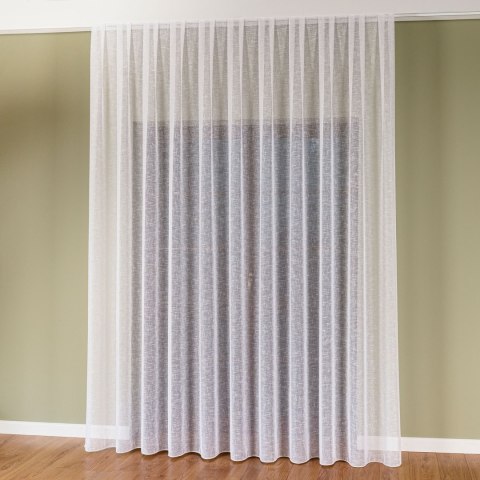 Firanka fantazyjna z ołowianką, wysokość 300cm, kolor 001 biały 101034/OLO/001/000300/1