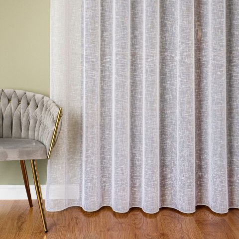 Firanka fantazyjna z ołowianką, wysokość 300cm, kolor 001 biały 101034/OLO/001/000300/1