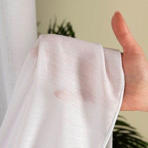 Firanka fantazyjna z ołowianką, wysokość 320cm, kolor 009 biały 318768/OLO/009/000320/1