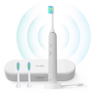 SZCZOTECZKA SONICZNA DO ZĘBÓW WYBIELAJĄCA HUSLA MEDIC 3 KOŃCÓWKI + ETUI