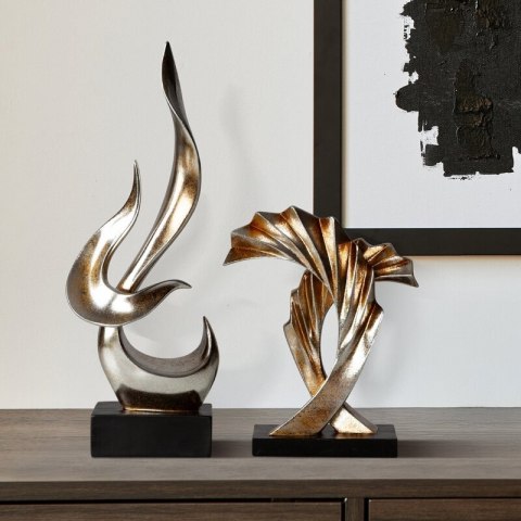 FIGURKA DEKORACYJNA ZOE (02) 14 X 8 X 37 CM ZŁOTY