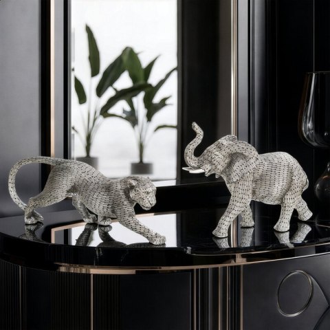 FIGURKA DEKORACYJNA ZURI 34 X 8 X 12 CM SREBRNY