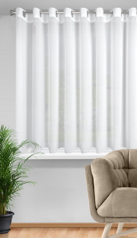 FIRANA GOTOWA DEBRA 400 X 160 CM BIAŁY